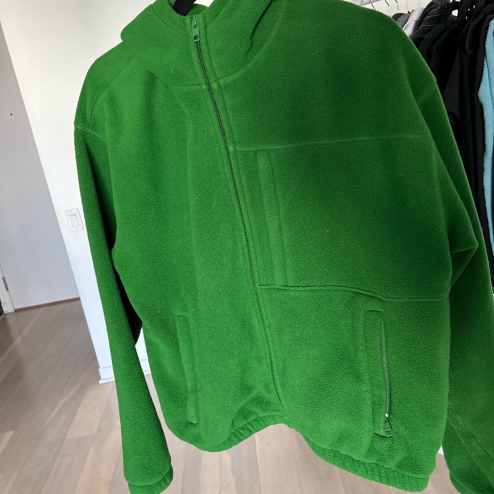 Aritzia Wilfred Free Fleece Jacket - Green - Size